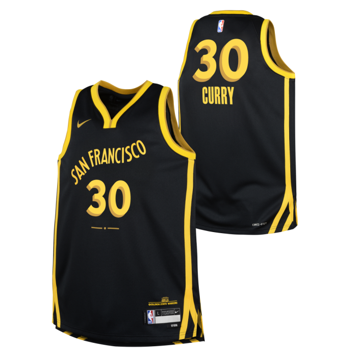 Maillot NBA Enfant Stephen Curry Golden State Warriors Nike City Edition