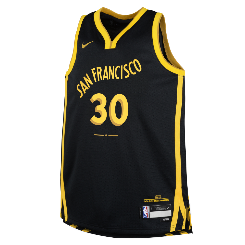 Maillot NBA Enfant Stephen Curry Golden State Warriors Nike City Edition image n°1