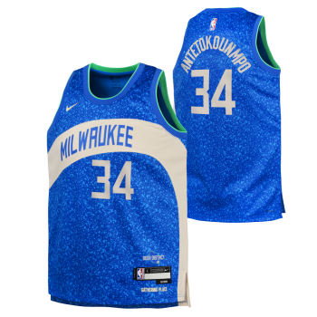 Maillot NBA Enfant Giannis Antetokounmpo Milwaukee Bucks Nike City Edition | Nike
