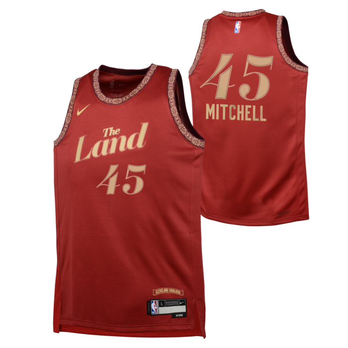 Maillot NBA Enfant Donovan Mitchell Cleveland Cavaliers Nike City Edition