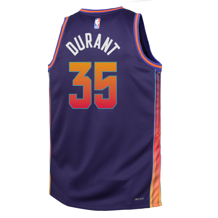 Maillot NBA Enfant Kevin Durant Phoenix Suns Nike City Edition image n°2