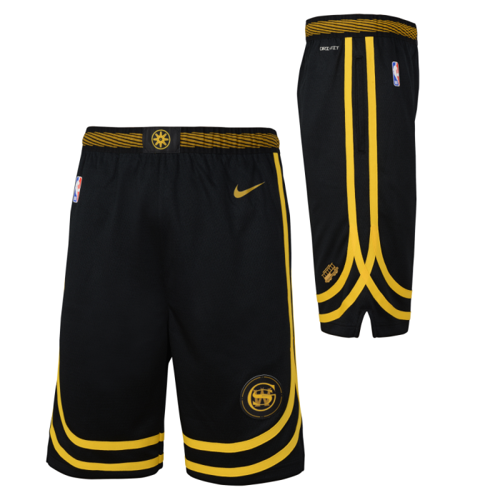 Short NBA Enfant Golden State Warriors Nike City Edition image n°4