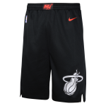 Color Grey of the product Short NBA Enfant Miami Heat Nike City Edition