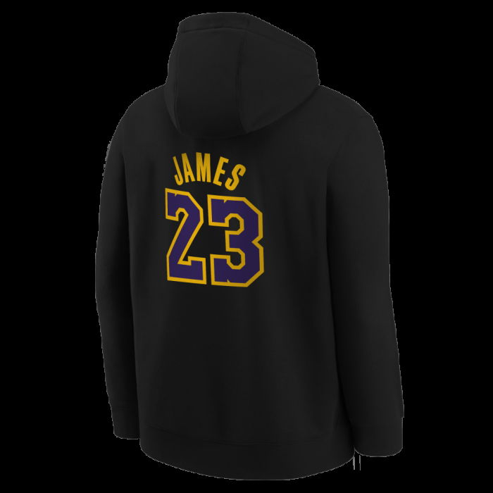 Sweat à Capuche NBA Enfant Lebron James Los Angeles Lakers Nike City Edition image n°2