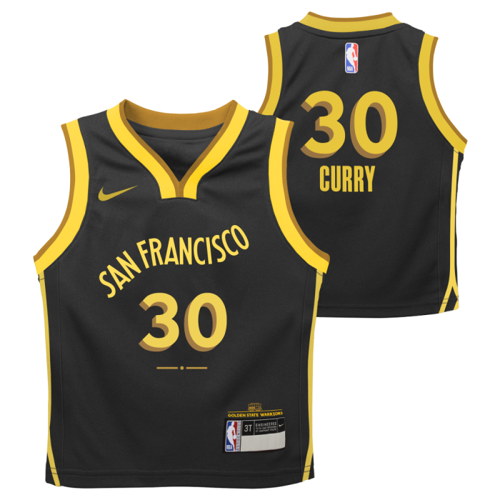 Maillot NBA Petit Enfant Stephen Curry Golden State Warriors Nike City Edition image n°3