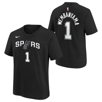 T-shirt NBA Enfant San Antonio Spurs Victor Wembanyama Nike Name & Number Icon | Nike