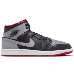 Color Black of the product Air Jordan 1 Mid Black Cement