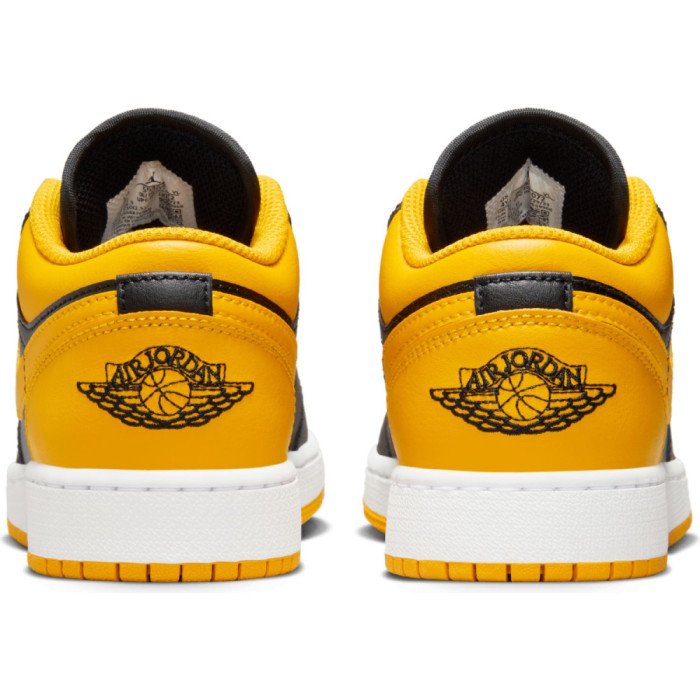 Air Jordan 1 Low Black/Yellow Ochre GS Kids image n°5