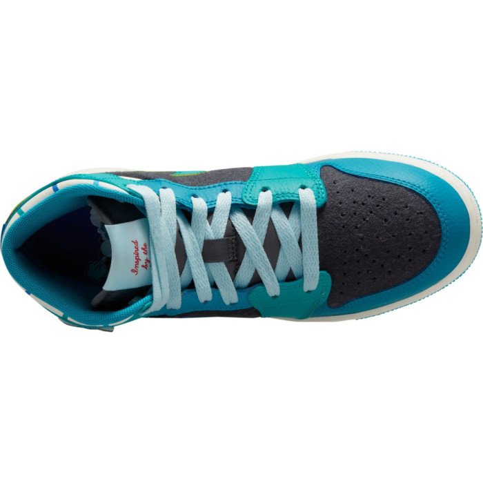 Air Jordan 1 Mid Sneaker School anthracite/glacier blue-aquatone image n°8