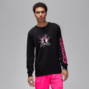 Jordan Long Sleeve T-Shirt Dri-FIT Sport black/pink | Air Jordan