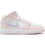 Color Pink of the product Air Jordan 1 Mid Pink Wash Enfant GS