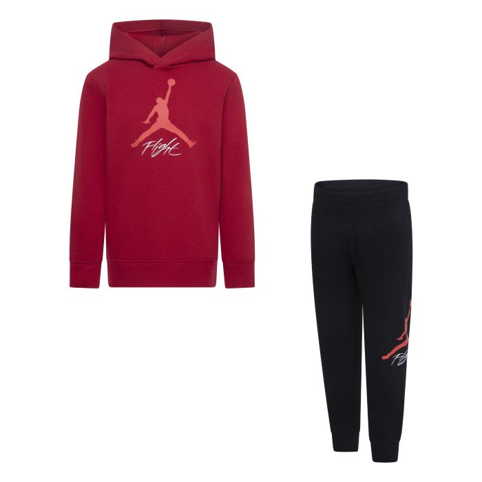 Jordan Flight Set Hoody/Sweatpants Red/Black