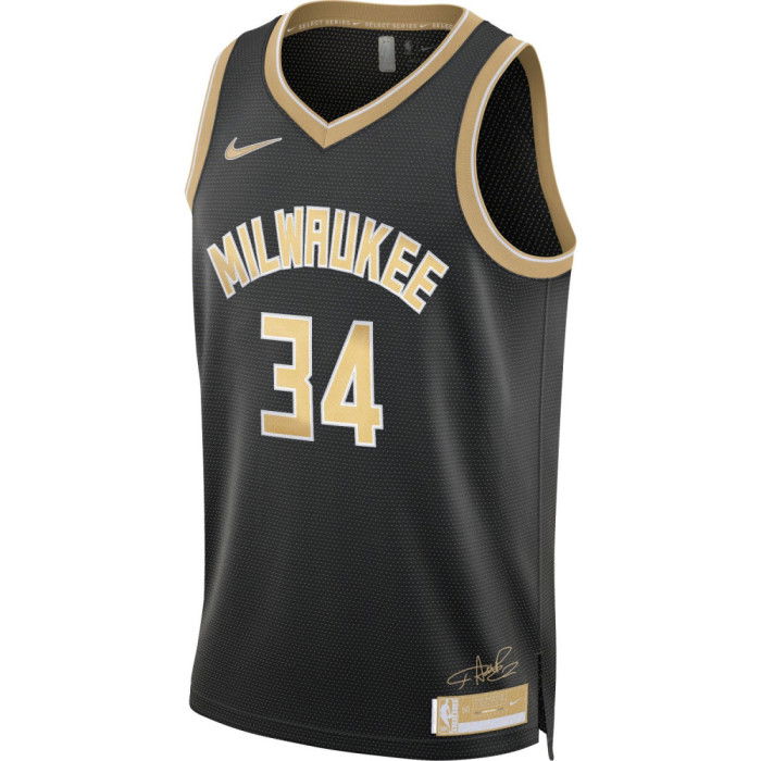 Maillot NBA Giannis Antetokounmpo Milwaukee Bucks Select Series Black