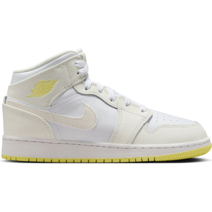 Air Jordan 1 Mid SE White/Yellow Enfant GS image n°1