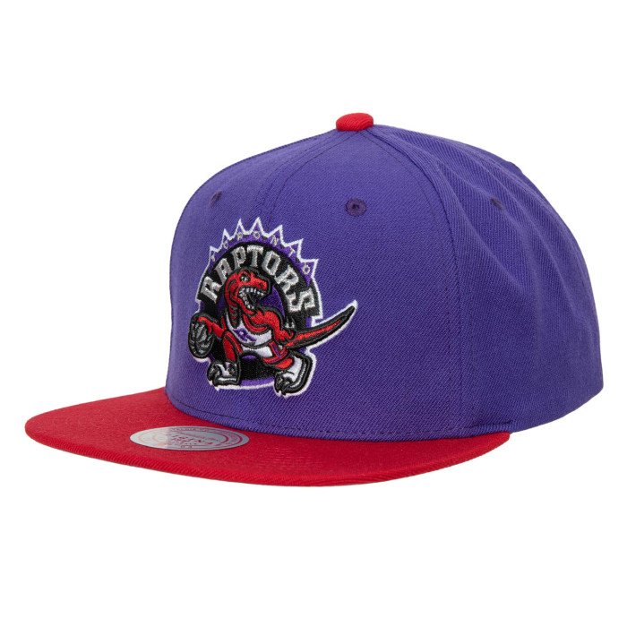 Casquette NBA Team 2 Tone 2.0 Snapback Raptors Mitchell & Ness Purple-red