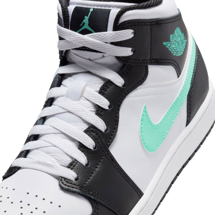 Air Jordan 1 Mid Black/Green Glow image n°10