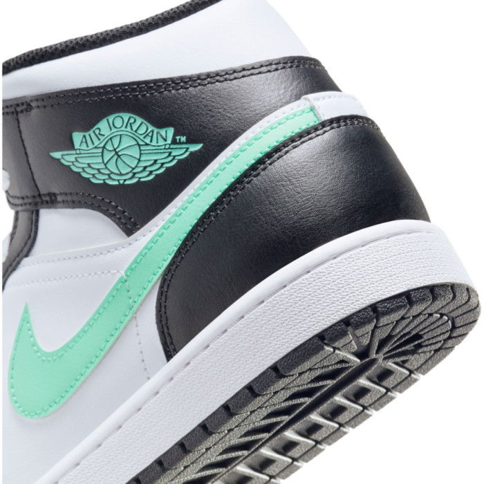 Air Jordan 1 Mid Black/Green Glow image n°11