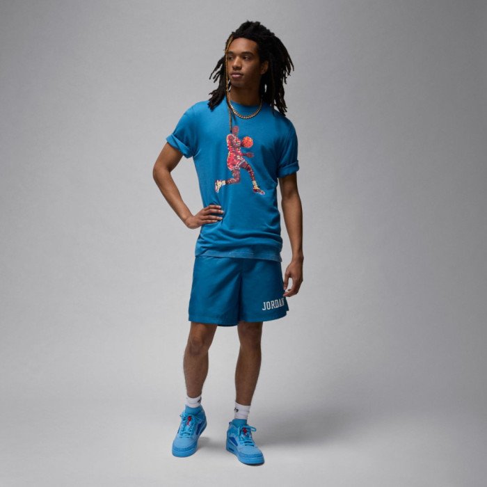 T-shirt Jordan Flight Essentials industrial blue/black NBA image n°5