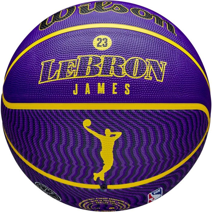 Ballon NBA LA Lakers Lebron James Player Icon Wilson image n°1
