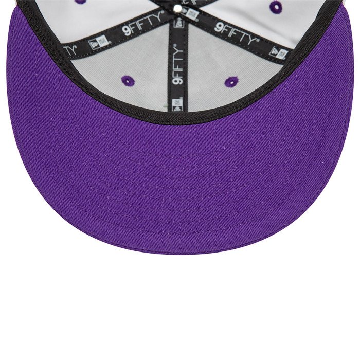 Casquette New Era White Crown Los Angeles Lakers 9Fifty NBA image n°5