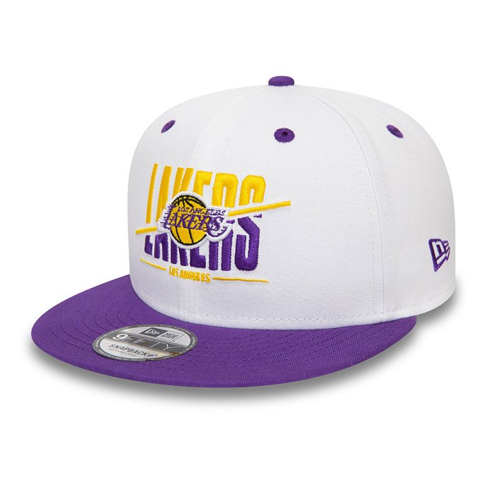 Casquette New Era White Crown Los Angeles Lakers 9Fifty NBA image n°1