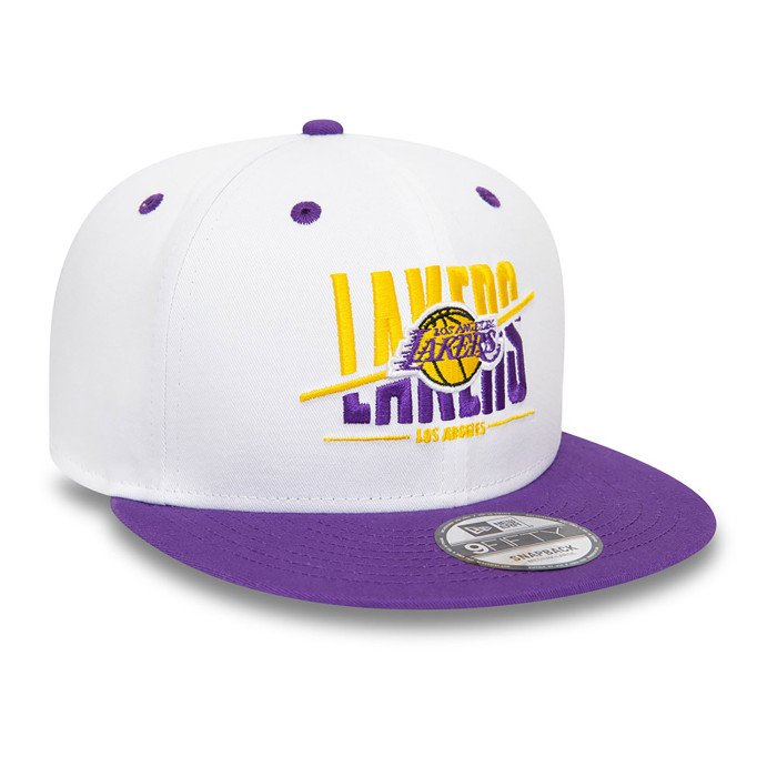 Casquette New Era White Crown Los Angeles Lakers 9Fifty NBA image n°3