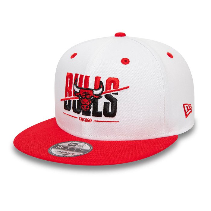 Casquette New Era White Crown Chicago Bulls 9Fifty NBA image n°1