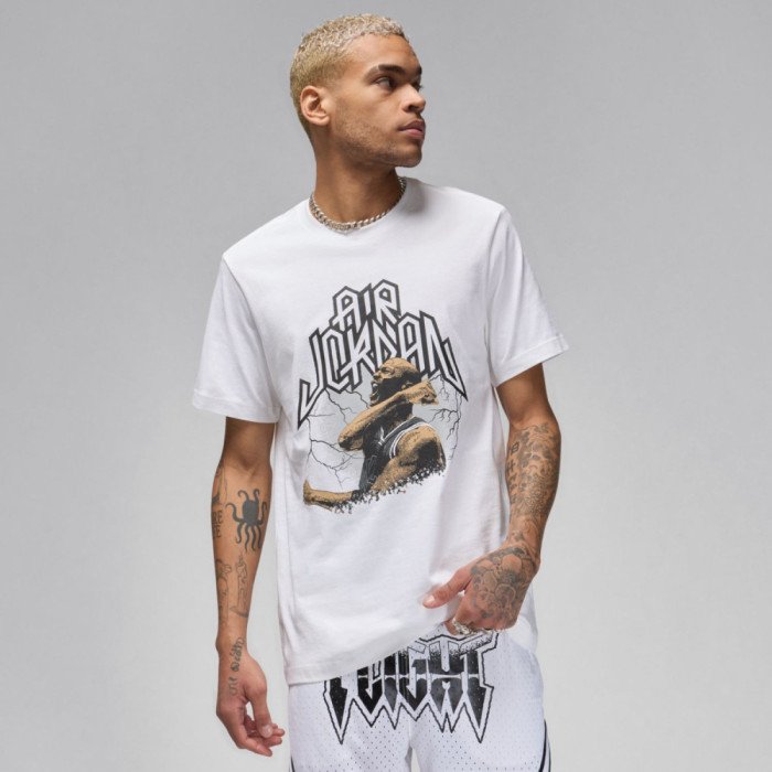 T-shirt Jordan Sport white/black NBA