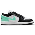 Color White of the product Air Jordan 1 Low Green Glow Enfants GS