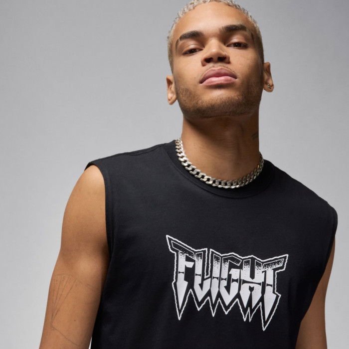 T-shirt sans manche Jordan Sport "Flight" black/white image n°3