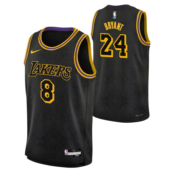 Maillot NBA Enfant Kobe Bryant Los Angeles Lakers Nike City Edition black/amarillo