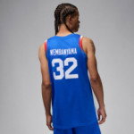 Color Bleu du produit Maillot Victor Wembanyama Team France Jordan Limited...