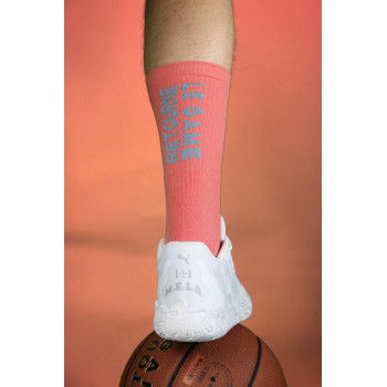 Chaussettes Performance b4b Retourne Le Game Coral Pink | B4B