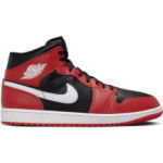 Color Black of the product Air Jordan 1 Mid Gym Red Black Toe