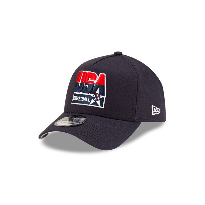 Casquette New Era USA Basketball 9Forty A-frame Navy image n°3
