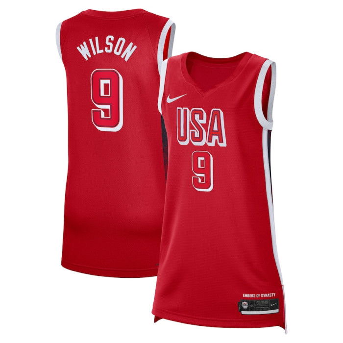 Maillot Nike Team USA Women Limited Road A'ja Wilson