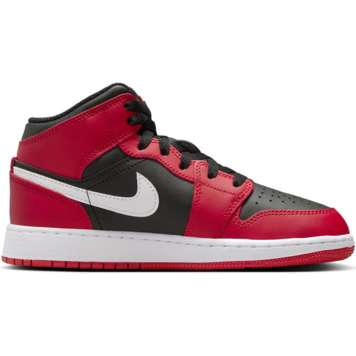 Air Jordan 1 Mid black/white-gym red image n°2