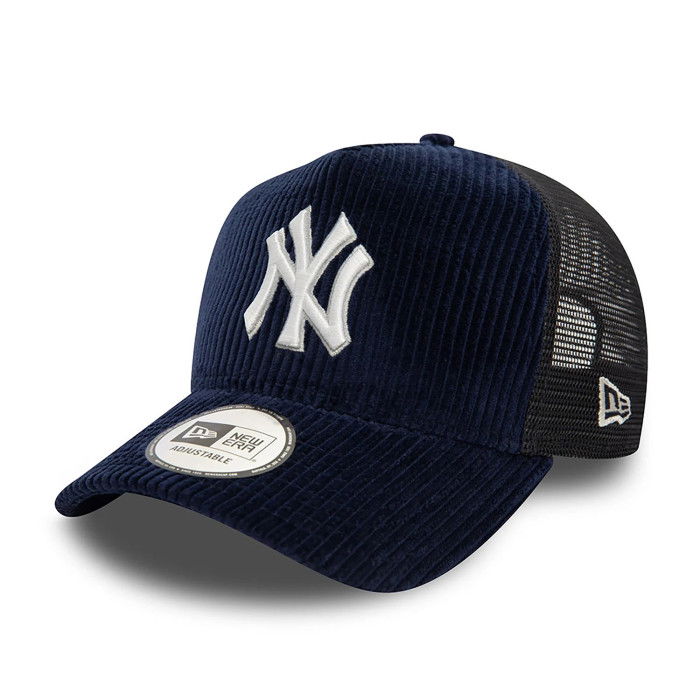 Casquette New Era MLB New York Yankees Corduroy Trucker Blue image n°3