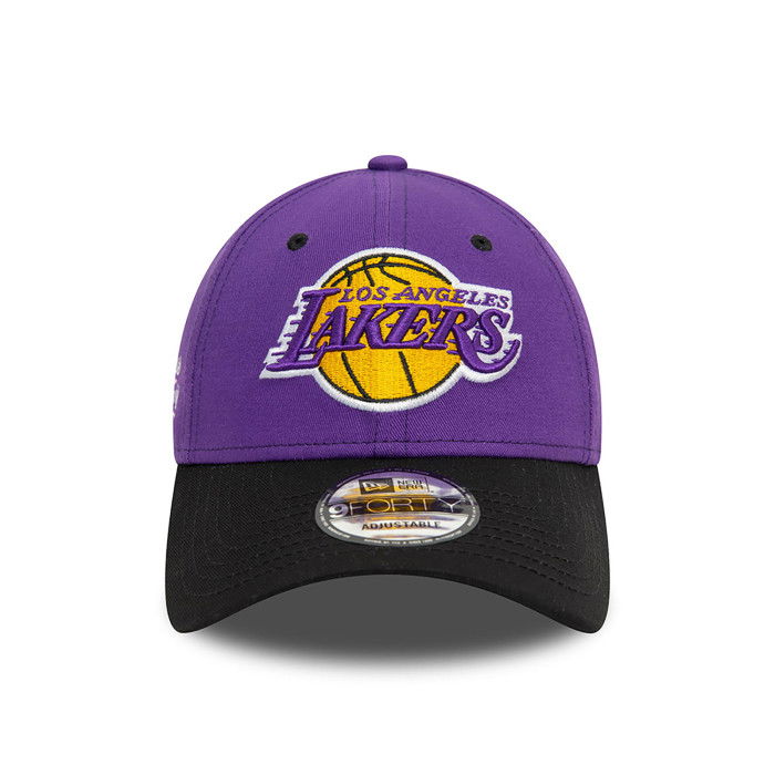 Casquette New Era NBA Los Angeles Lakers Side Patch 9Forty Purple image n°2