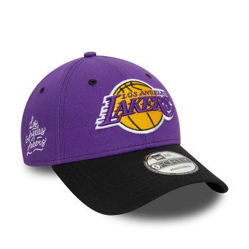 Casquette New Era NBA Los Angeles Lakers Side Patch 9Forty Purple | New Era