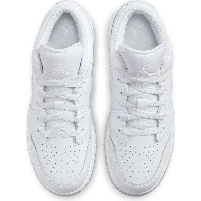 Air Jordan 1 Low Triple White Enfants GS image n°4