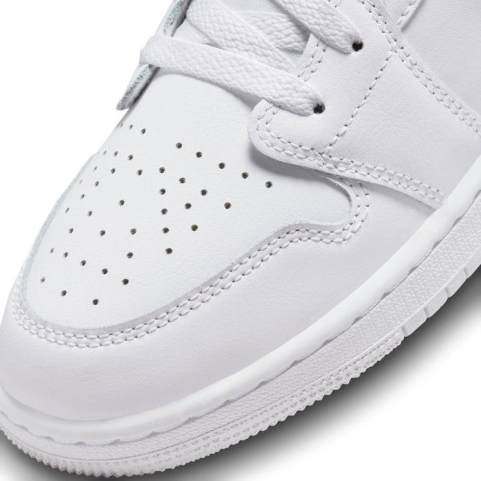 Air Jordan 1 Low Triple White Enfants GS image n°9