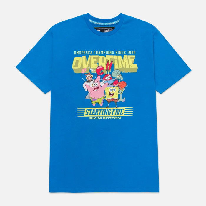 T-shirt Overtime Spongebob Champions Tee Blue image n°1