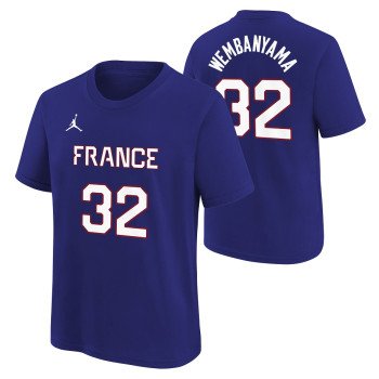 T-Shirt Nike Team France Victor Wembanyama Enfant Deep Royal Blue | Nike