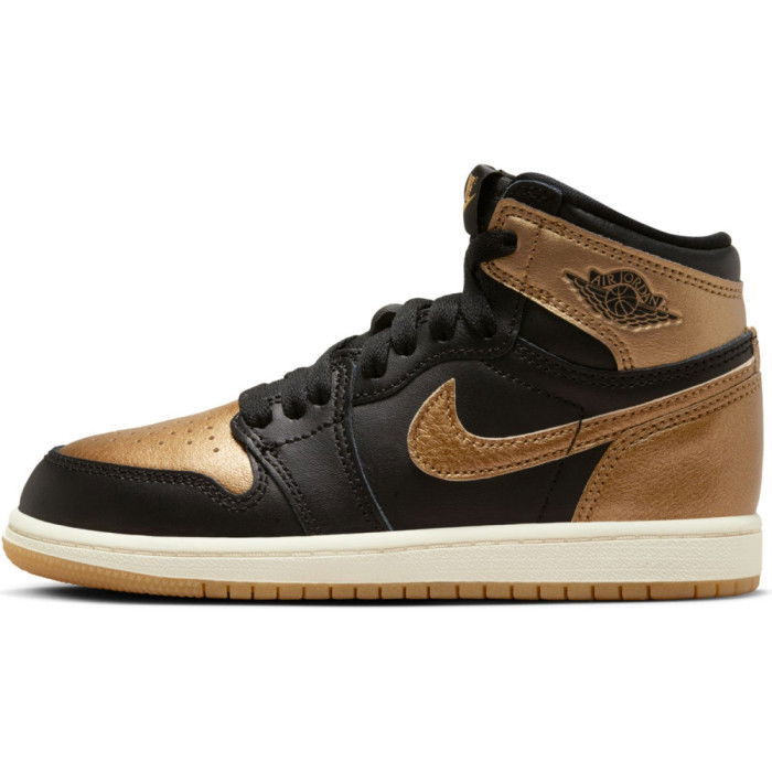 Air Jordan 1 Retro High OG Black and Gold Enfants GS image n°3