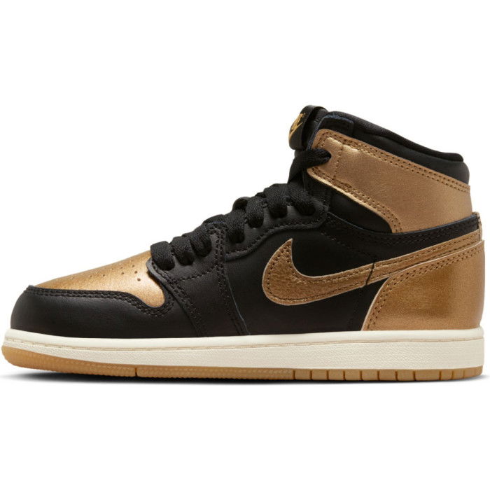 Air Jordan 1 Retro High OG Black and Gold Enfants GS image n°4