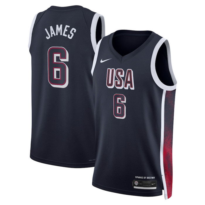 Maillot Lebron James Team USA enfant Nike Road