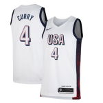 Color White of the product Maillot Nike Team USA Home Jersey Enfant Curry