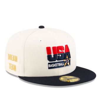 Casquette New Era USA Basketball Chrome Navy USA Flag 59Fifty | New Era