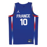 Color Blue of the product Maillot Evan Fournier Team France Jordan Limited Road